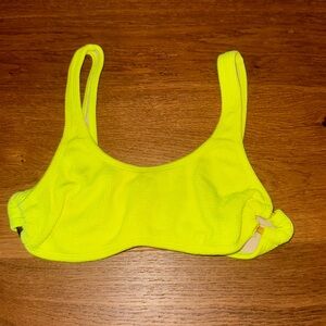 PQ SWIM neon yellow bikini top